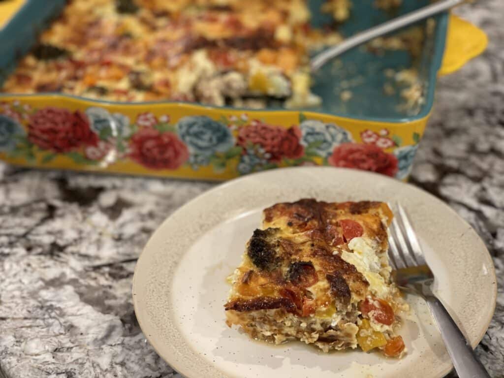 Breakfast Casserole Serving