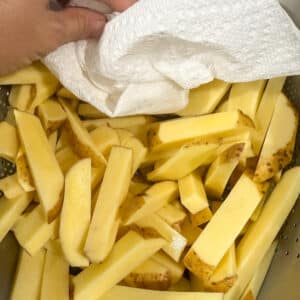 Drying French Fry Cut Potatoes