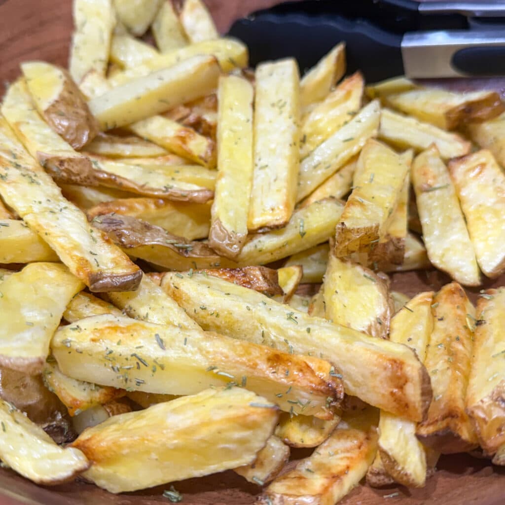 Crispy Air Fryer French Fries with Vinegar and Rosemary