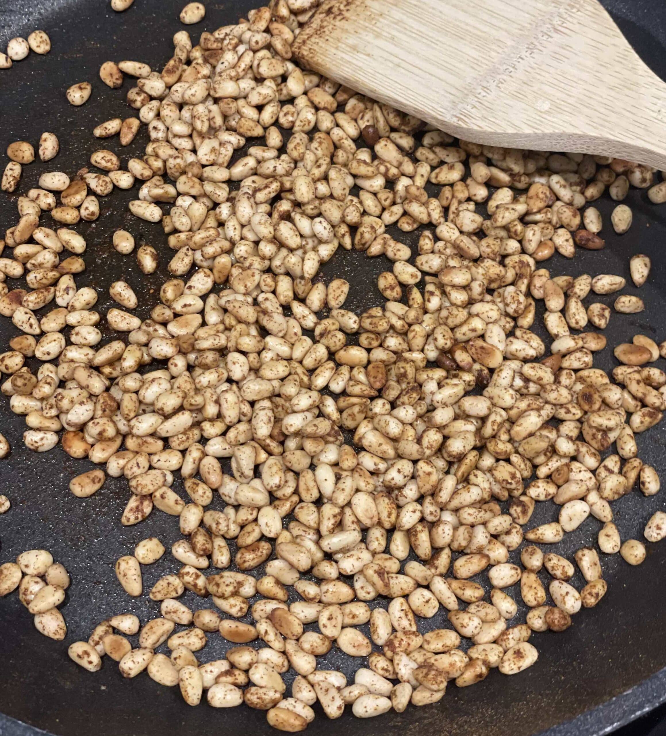 Spiced Toasted Pine Nuts with Paprika cinnamon and nutmeg