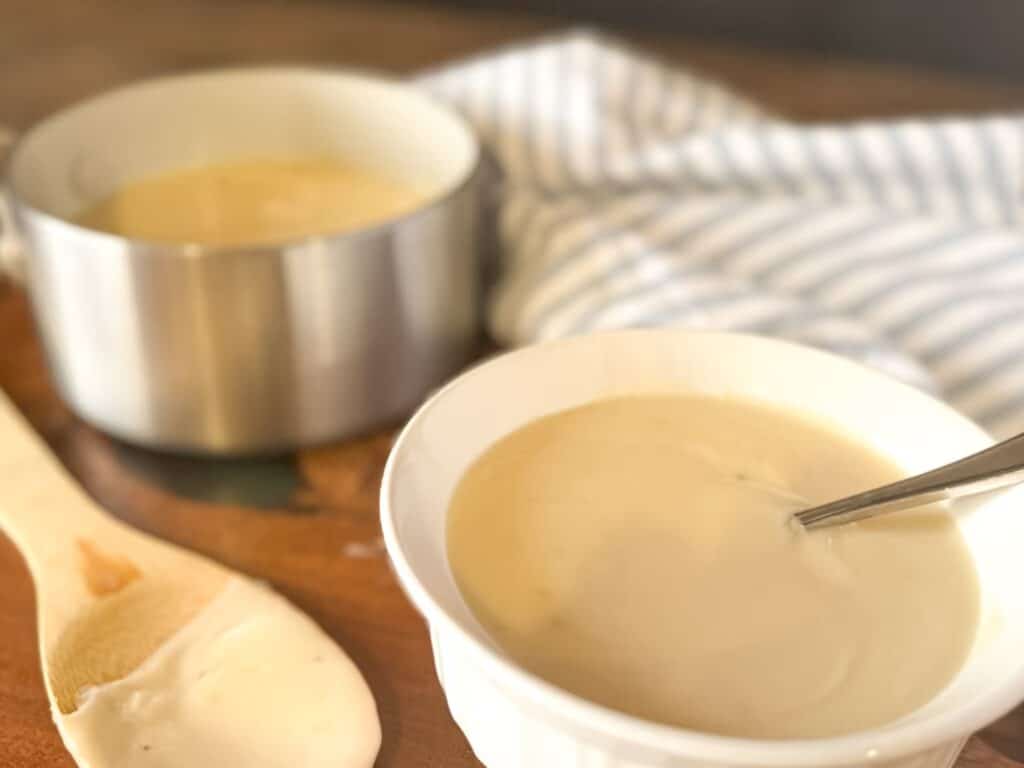 Cream of Chicken Soup in Bowl