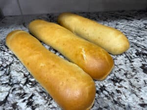 Three Hoagie Rolls