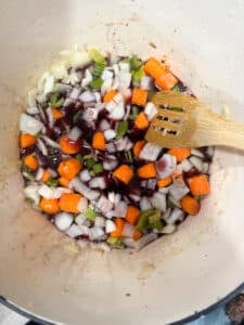 Red Wine with Vegetables in Beef Stew with Stew Meat