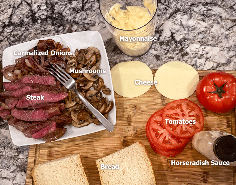 Ingredients in Steak Sandwiches