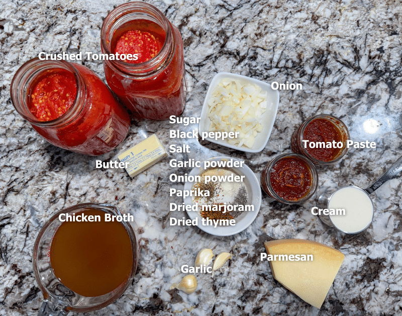 Tomato Soup Ingredients