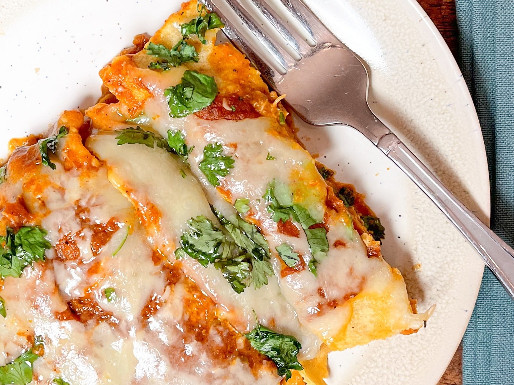 Enchiladas on a plate