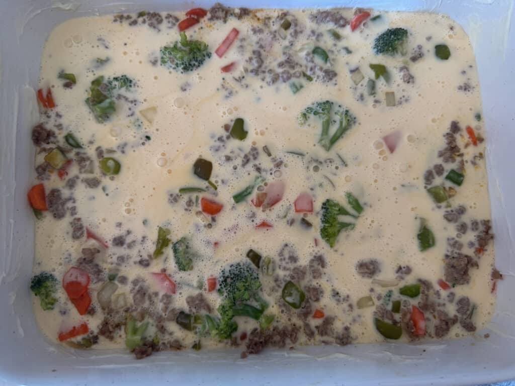Add Custard to Breakfast Casserole