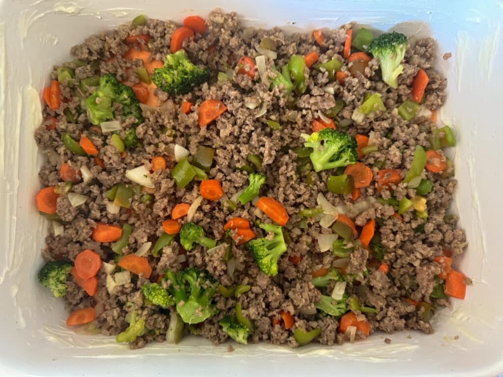 Sausage and Vegetable Layer