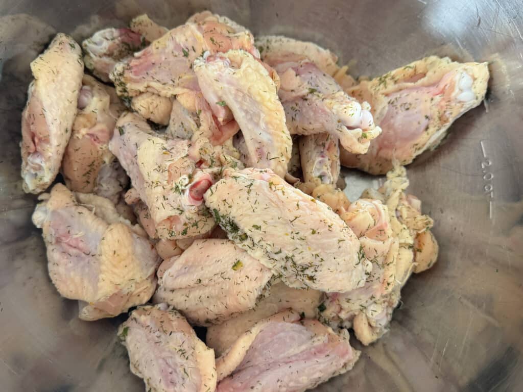Dried off Ranch Chicken Wings