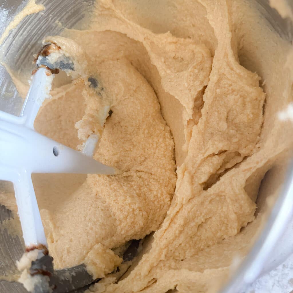Combined Wet Ingredients for Saint Patrick's Day Cookies