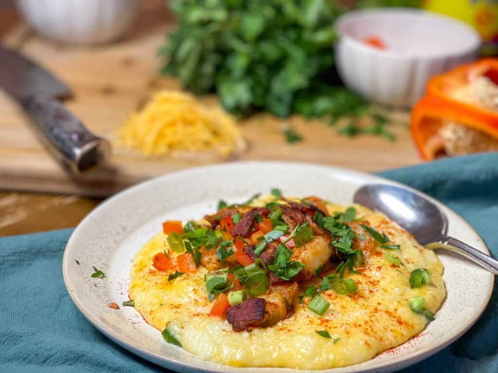 Jalapeño Cheddar Shrimp and Grits