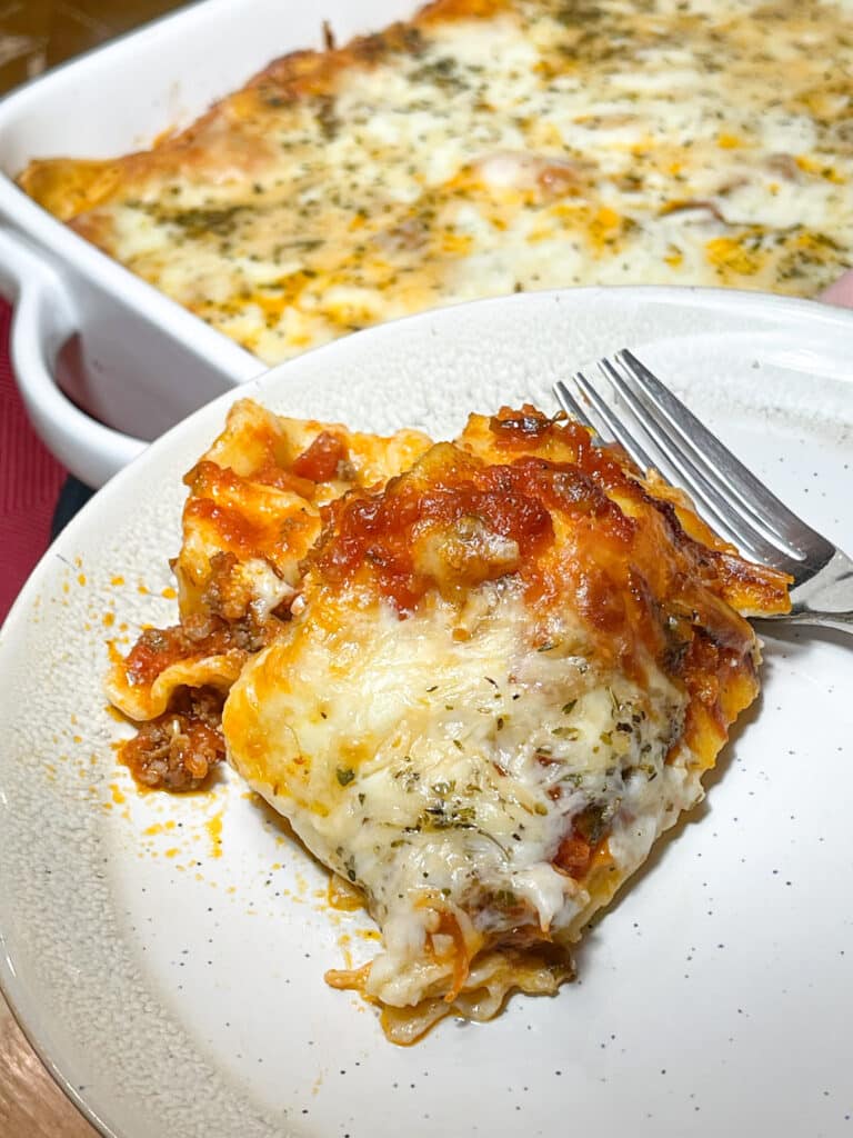 Lasagna on a Plate