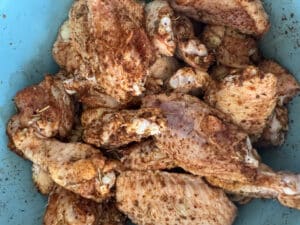 Chicken Wings Coated in Nashville Hot Seasoning