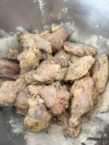 Chicken Wings with Ranch Seasoning Coating Them
