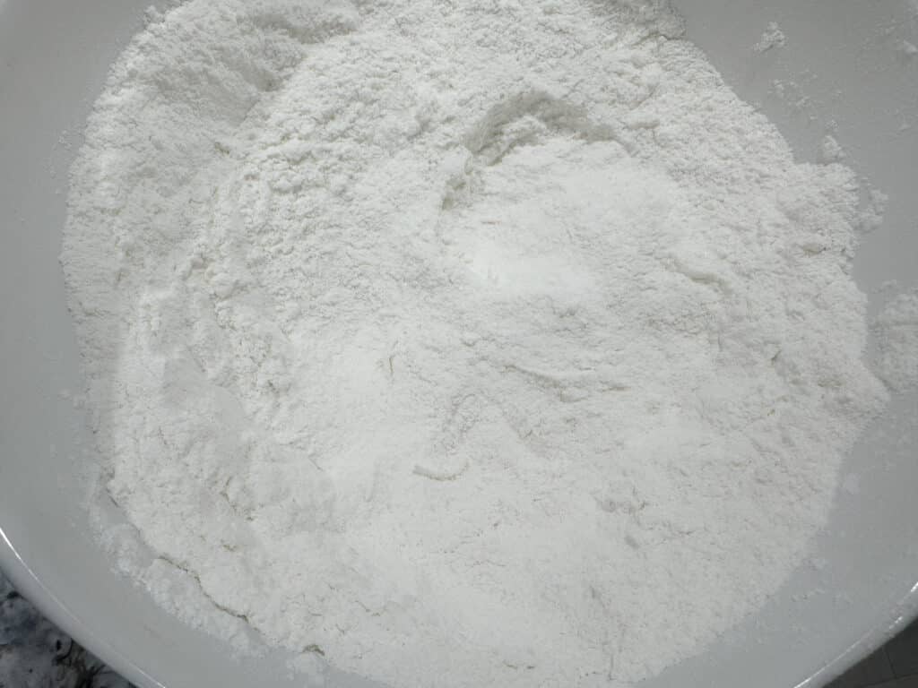 Homemade Cake Mix in a Bowl