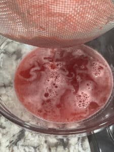 Juice Straining from Berries
