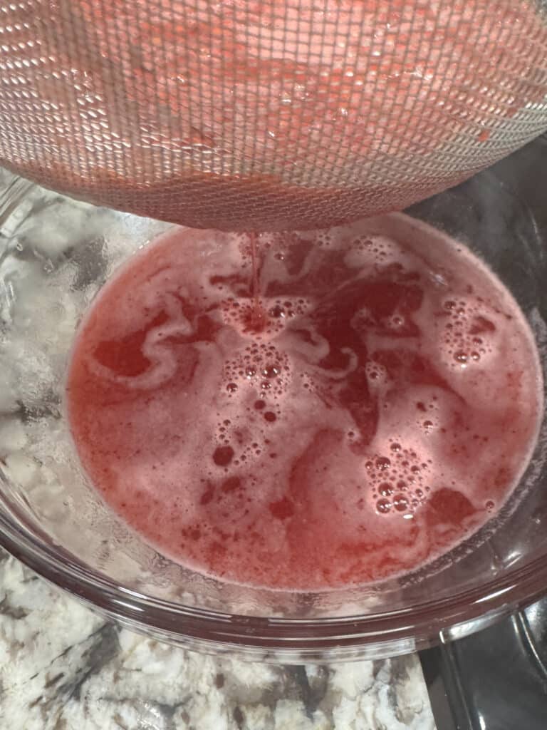 Juice Straining from Berries