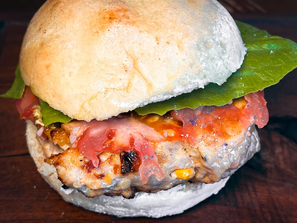 Zucchini Corn Cicken Burgers