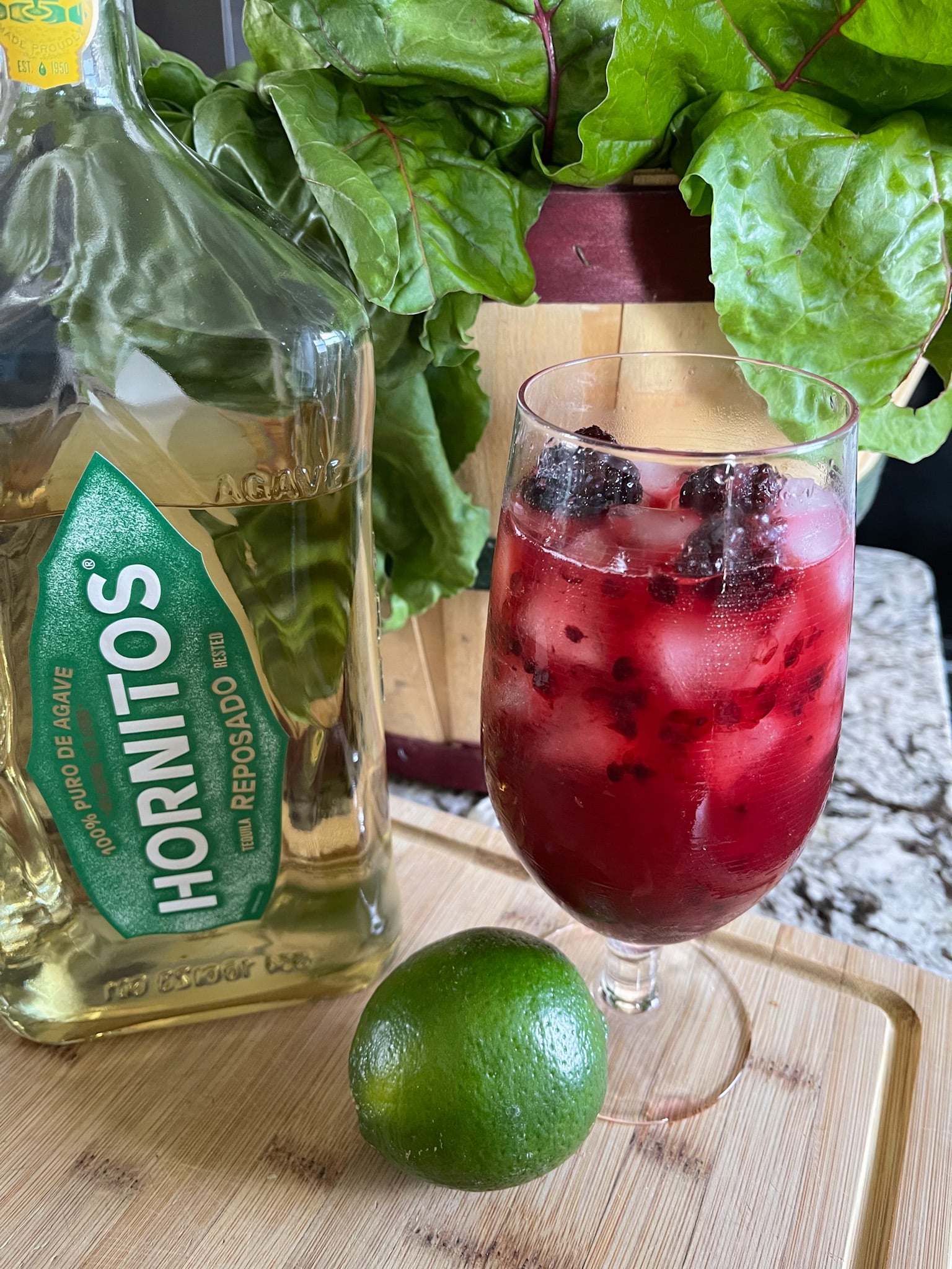 Skinny Blackberry Margarita