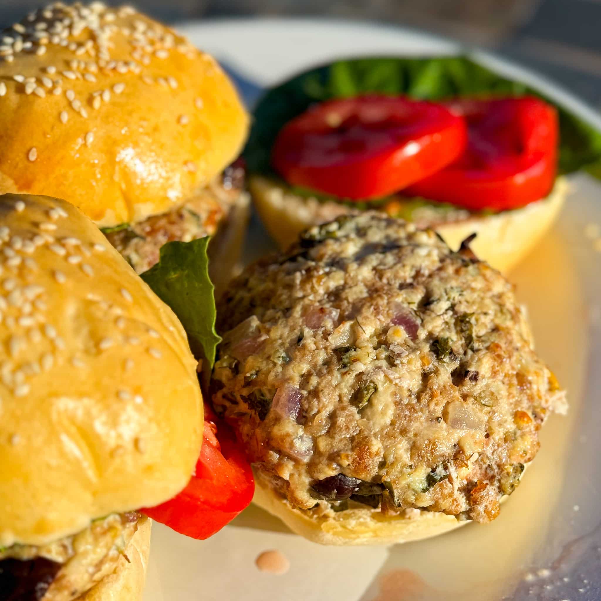 Greek Chicken Burgers