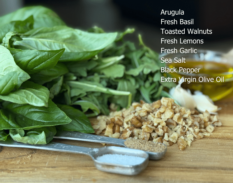 Arugula Pesto Ingredients