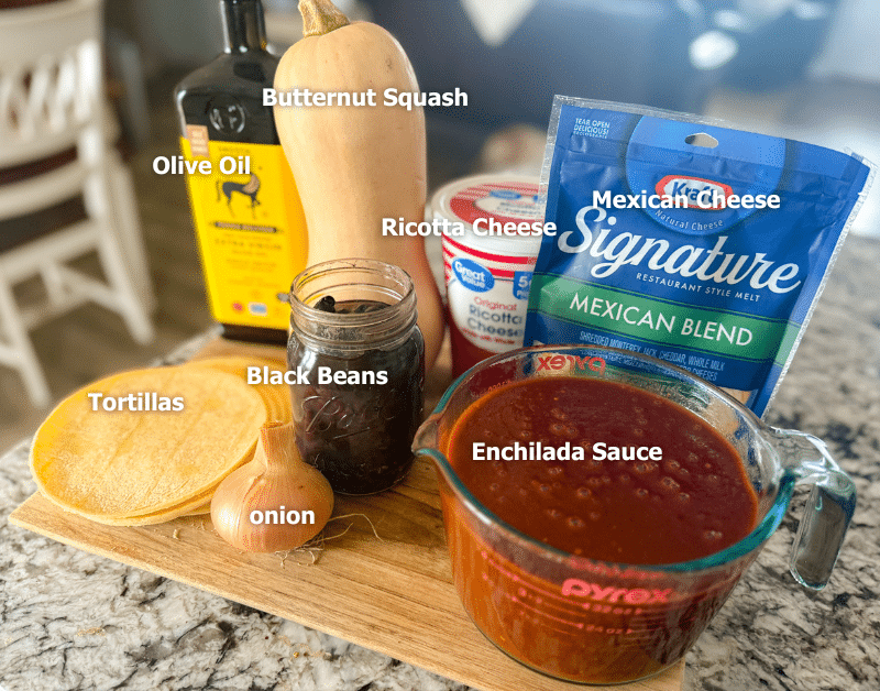 Butternut Squash Enchiladas Ingredients