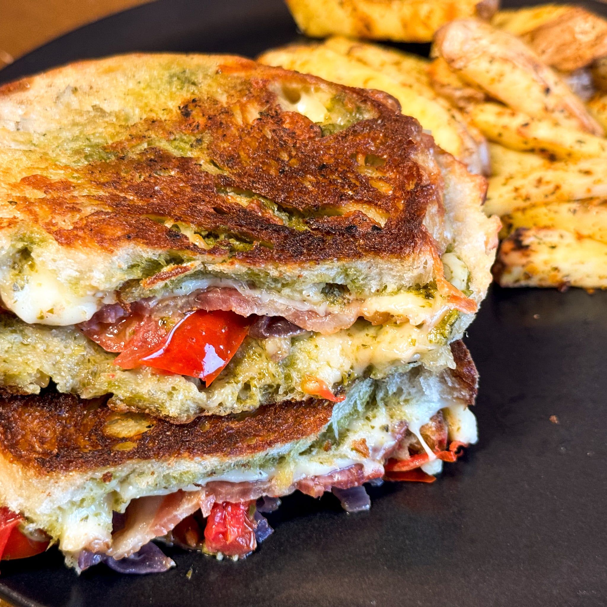 Gourmet Pesto Grilled Cheese