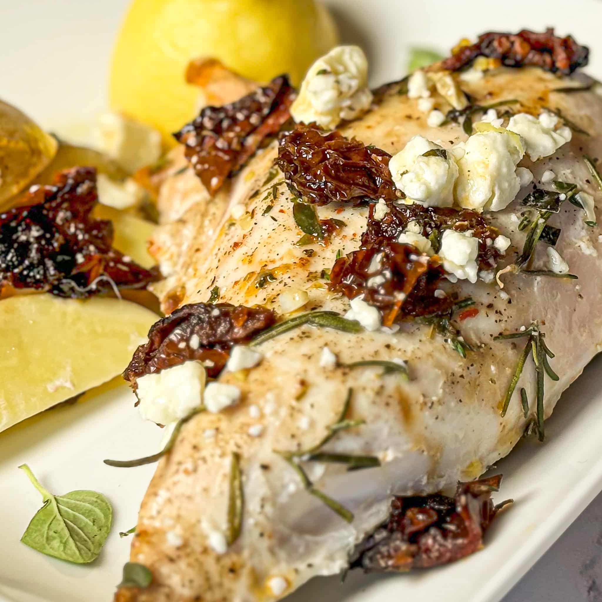 Mediterranean Chicken and Wedge Potatoes