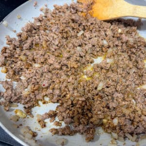 Browned Ground Beef with Onions and Garlic