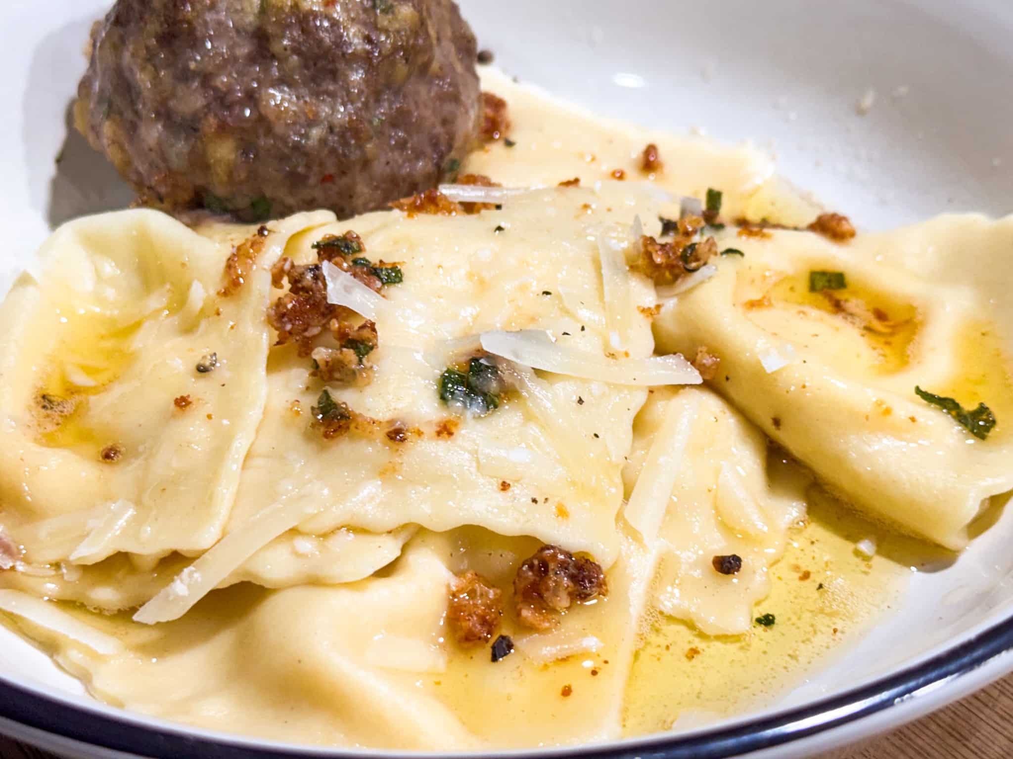 Pumpkin Ravioli With Sage Brown Butter Sauce
