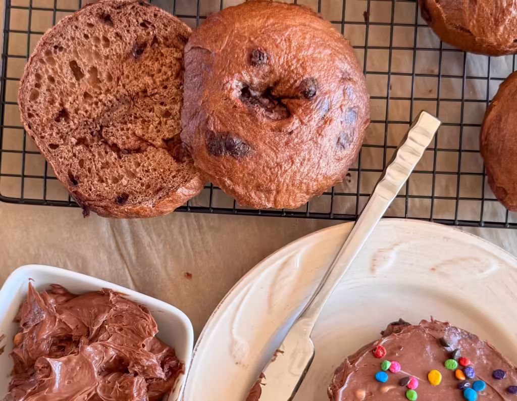 Chocolate Bagels for Cosmic Brownie Bagels