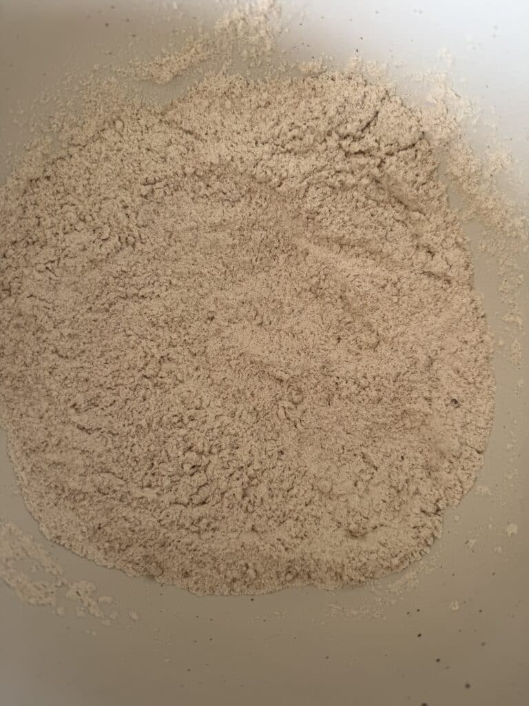 Dry Ingredients for Hot Butter Run Apple Cider Muffins