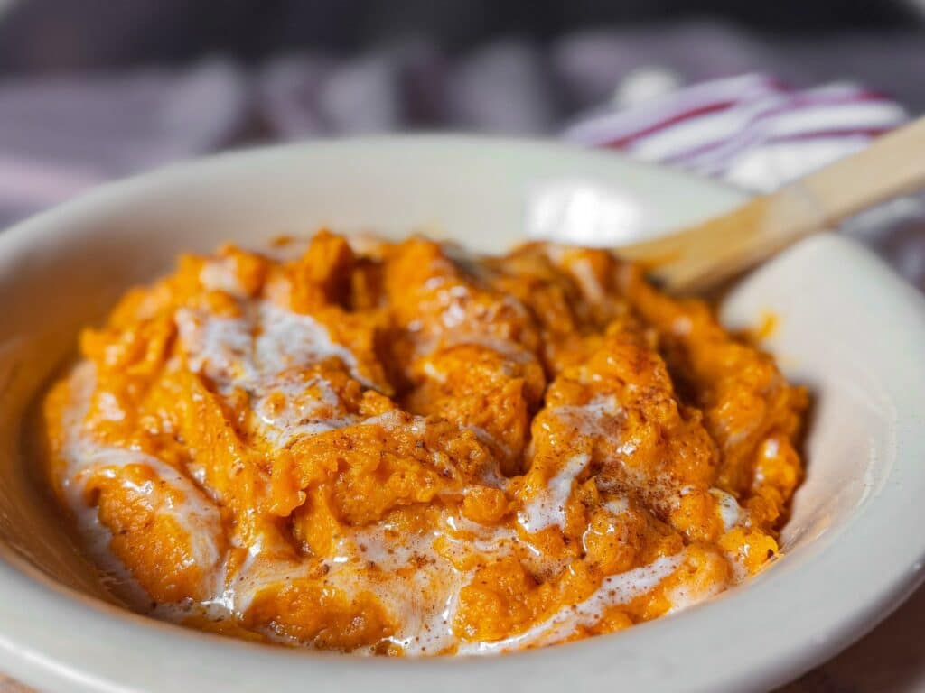 Cinnamon Mashed Sweet Potatoes