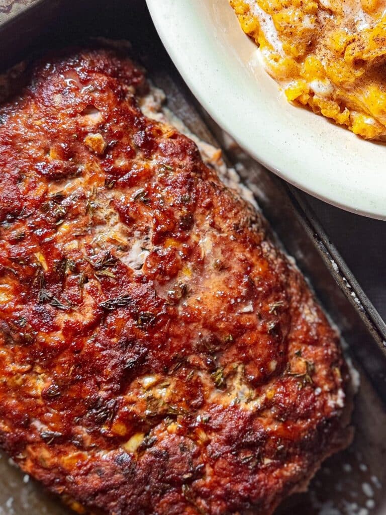 Easy Turkey Meatloaf in Pan