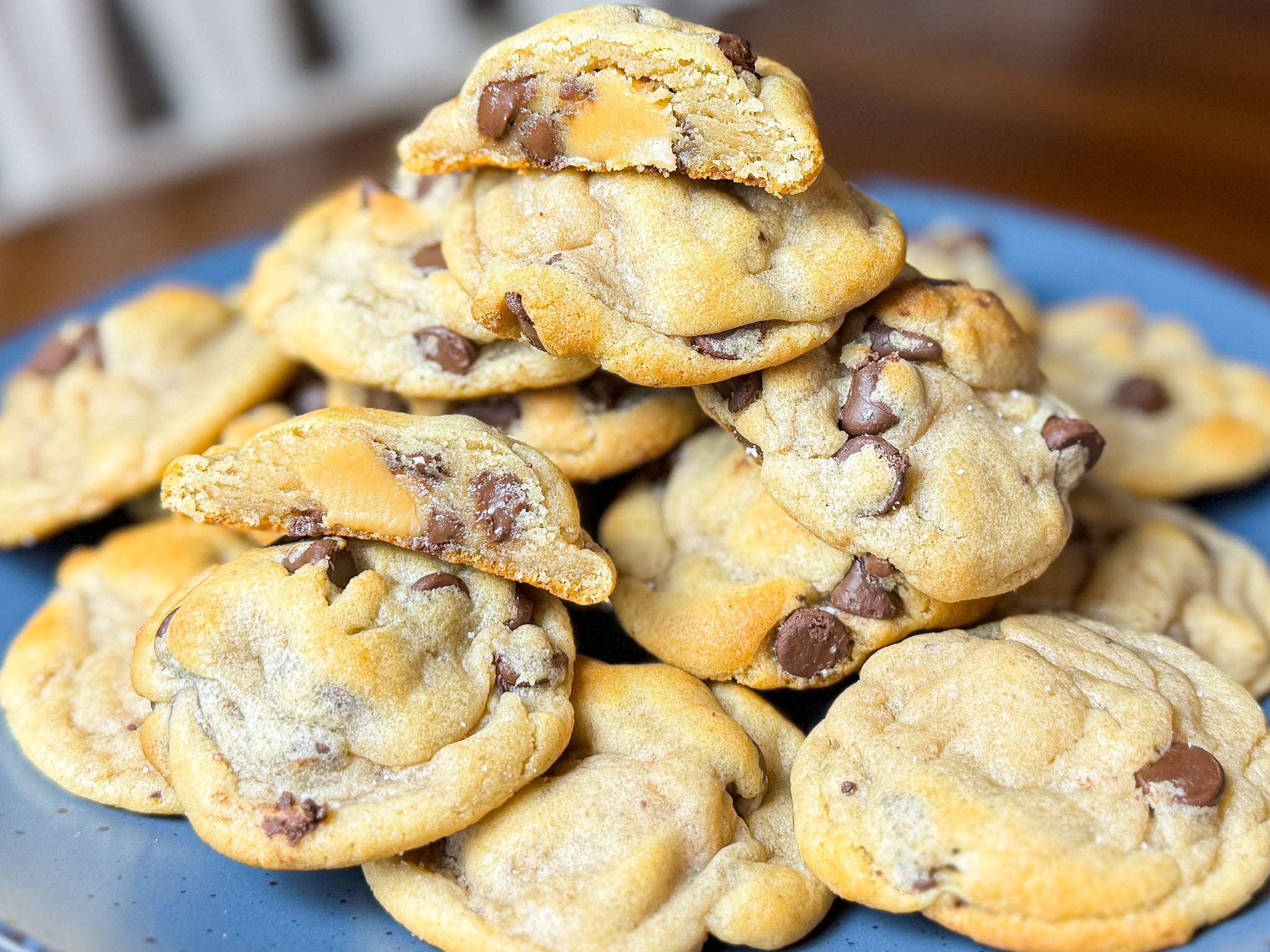 Caramel Chocolate Chip Cookie