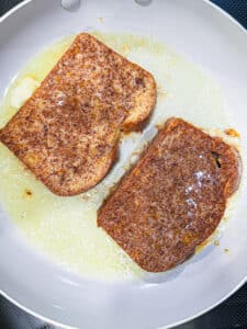 French Toast Frying in Pan