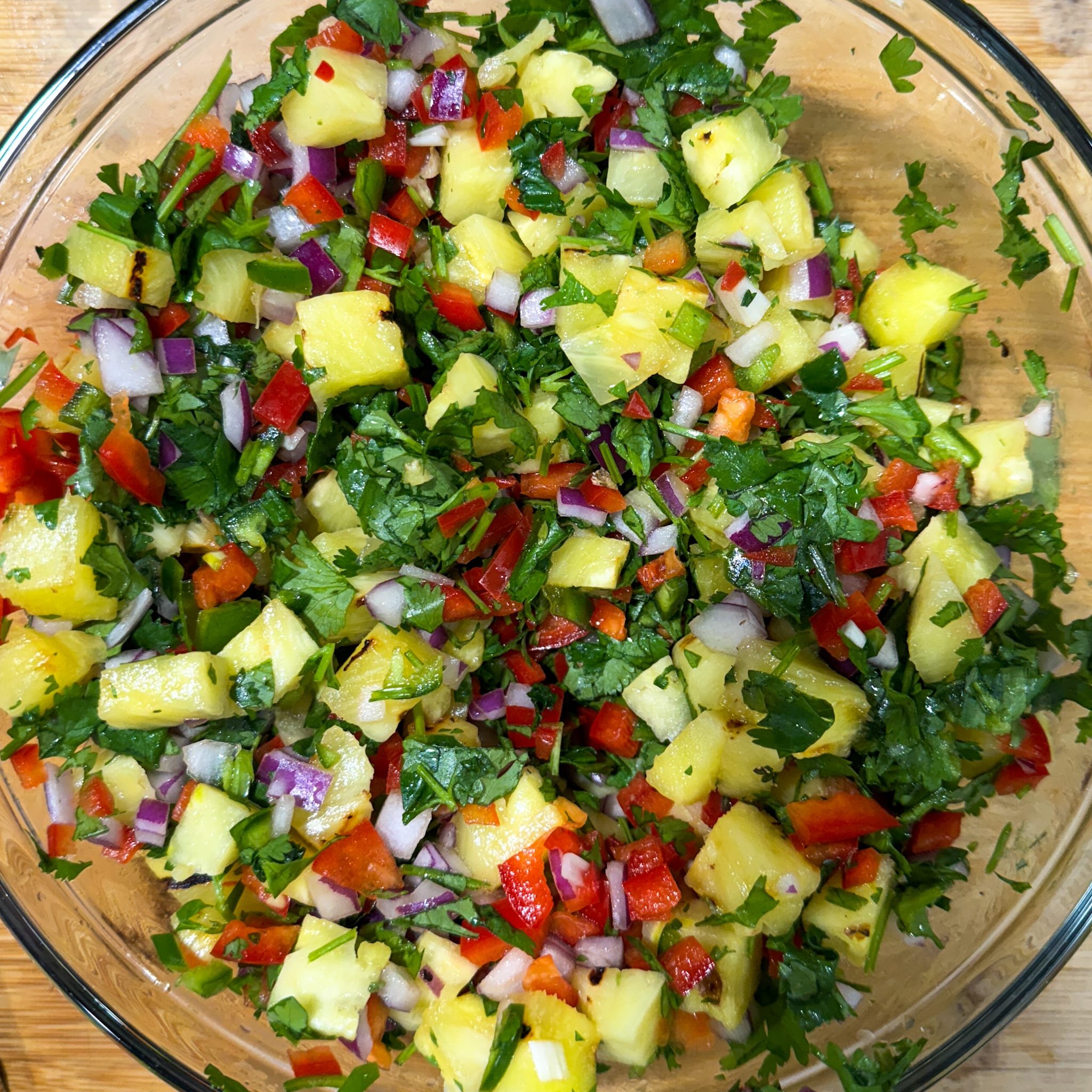 Pineapple Salsa in a Bowl