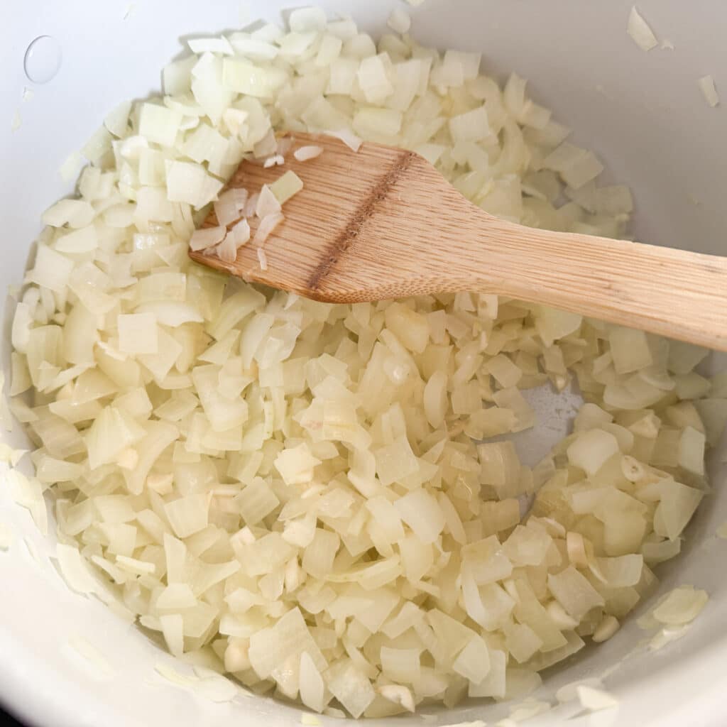 Sauted Onions in Ricotta Lasagna