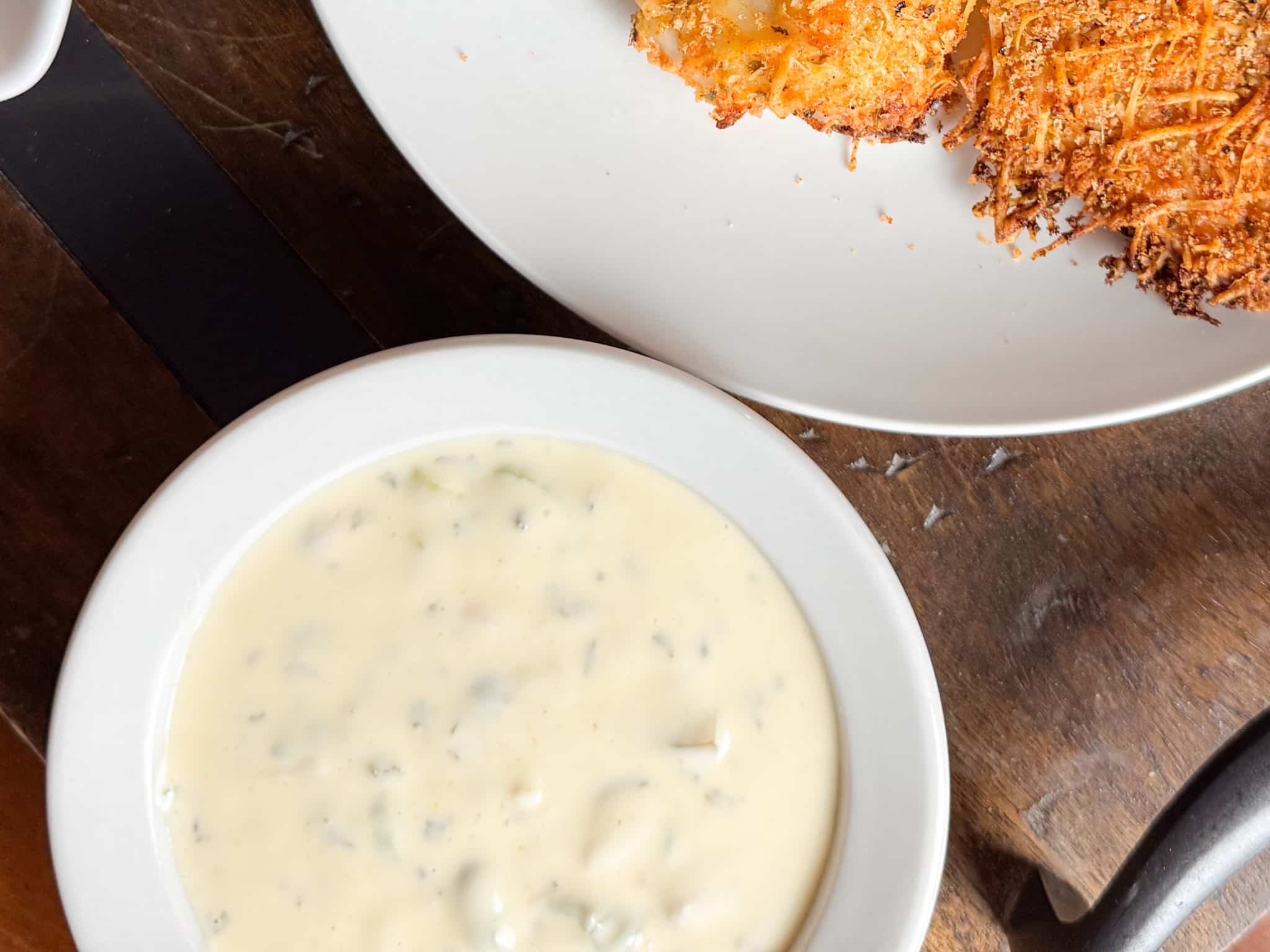 Tarter Sauce in a white bowl