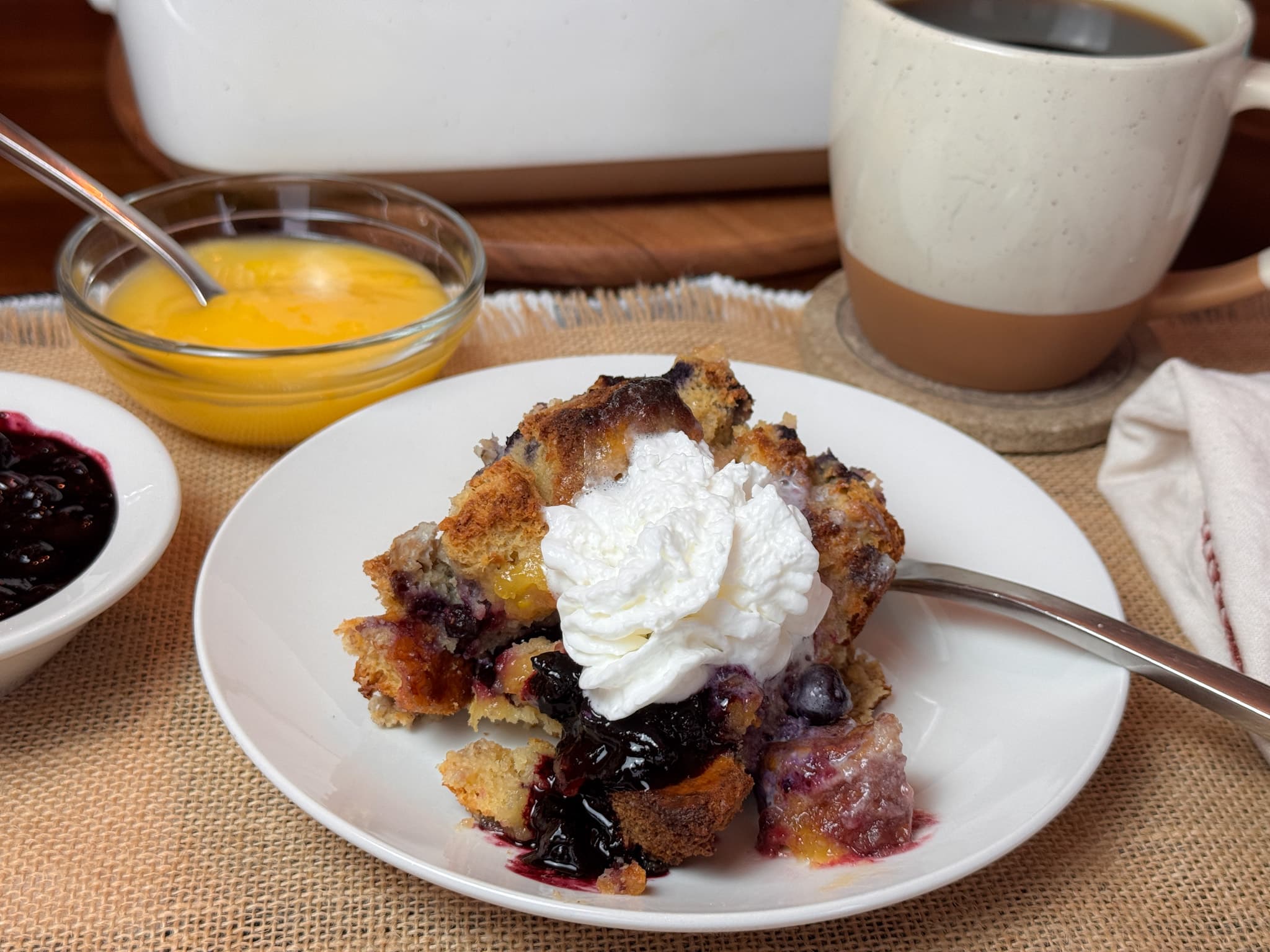 Lemon Blueberry French Toast Casserole
