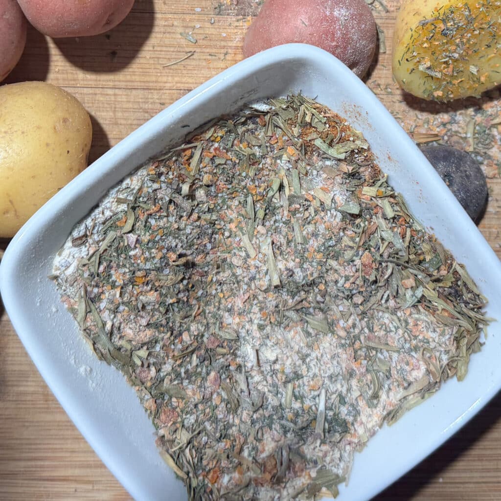 Potato Seasoning Blend in a Bowl