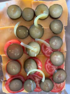 Cajun Sliders Pickle Layer