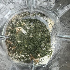 Ranch Seasoning Ingredients in Blender