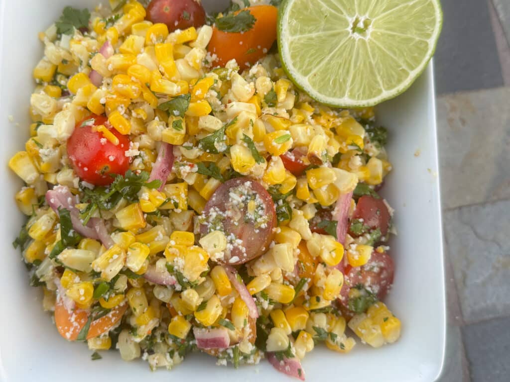 Corn Salad with a Lime in It