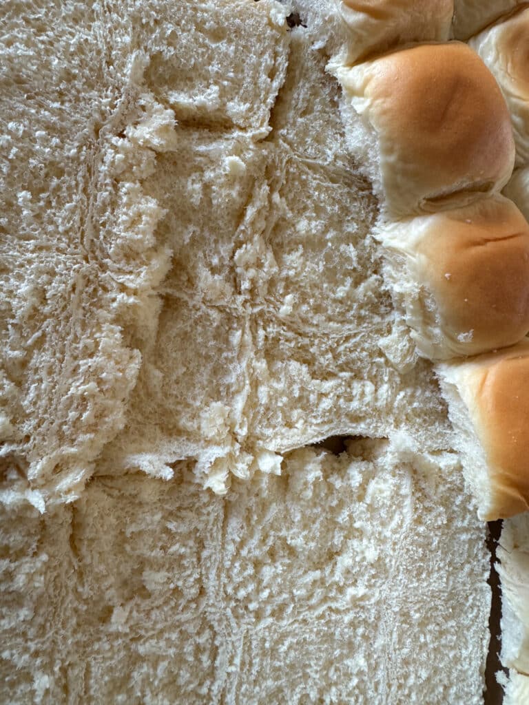 Slider Buns Sliced in Half Horizontally