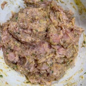Mix Turkey Burger Ingredients