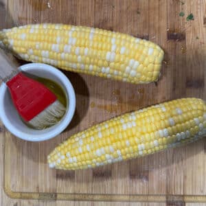 Ears of Corn with Oil on Them