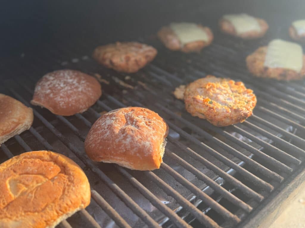 Ranch Turkey Burgers on Grill