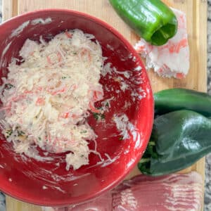 Mixture of Cream Cheese, Imitaion Crab and Seasonings