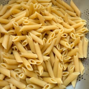 Cooked Penne Pasta